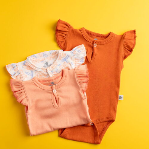 Body Alitas Manga Corta Orquidea