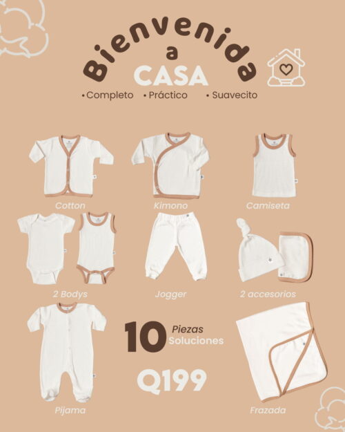 SET BIENVENIDO A CASA PARA UNISEX